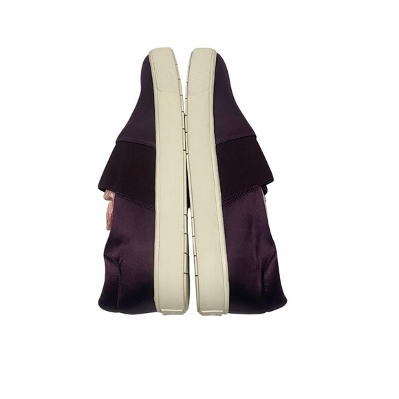 Vince Corbin Slip-On Satin Sneaker in Aubergine Plum Purple Size 7 NWOB - Picture 4 of 8